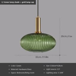 Glass Pendant Lights E27 Smoke Gray For Kitchen Restaurant Dining Table Living Room Bar Front Home Decor Hanging Lights