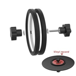 LP 7-12 Inch Vinyl Record Label Saver Cleaning Care Clamp Waterproof Protector with Handles