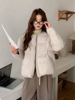 2026 Winter Women's Jacket Korean Patchwork Zipper Stylish Parkas Minimalist Versatile Coat Warm O-Neck Cotton Padded Outerwear