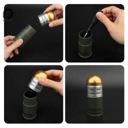 1/2/3 pcs Shell Storage Box M433 HEDP 40mm Cartridge Dummy Grenade Model Collection Toy Mini Storage Case