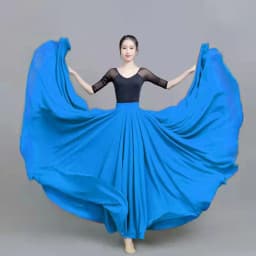 2022 Chiffon Long Skirts For Women Elegant Casual High Waist Boho Beach Maxi Skirts Saias Femme Solid Dance Skirt Streetwear