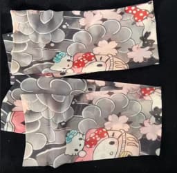A Pair Hello Kitty Ultra-Thin Seamless Ice Sleeve Tattoo Design SunscreenUV ProtectionCuff Unisex Material Resistant Accessories