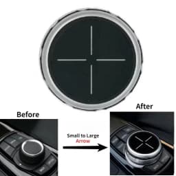 For BMW 1 2 3 4 5 6 7 Series X1 X5 X6 F20 F30 F10 F07 E60 E90 E70 IDrive Car Multimedia Big Knob Covers Button Trim Control