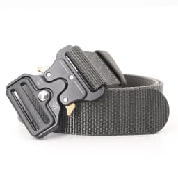 3.8X125cm - Belt Quick Release Outdoor Metal Belt Soft Real Nylon Sports Accessories Men And Women Black Belt