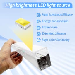 LED Rectangle Lighting 4S Car Showroom Barber Workshop Office Desk Ceiling Lamp Color Change Dimmable Garage Hexagon Lights Gym
