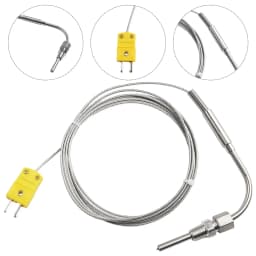 1pc EGT K Type Thermocouple Exhaust Probe High Temperature Sensors 1/8" NPT Threads 2m Cable Adjustable Pressure Lock