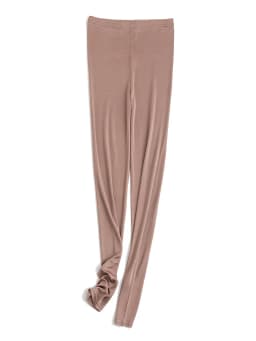 SuyaDream Women Silk Leggings Solid Slim Ankle-length Tights Anti Emptied Bottoming Pants 2022 Spring Summer Bottoms