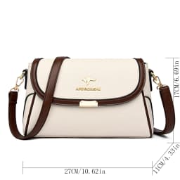 Solid Color High Quality Leather Small Shoulder Bagsfor Women 2024 New Messenger Bags with StrapDesigner Crossbody Bag Sac AMain