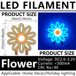 LED Flexible Filament 3V for LED Incandescent Lamp Christmas Tree Lights Party Home Party Christmas Decorations Accessories DIY