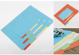 Creative A5 A6 Loose Leaf Notebook Divider 6 Hole Index Separator Diary Paper Planner Binders Students Staionery Supplies