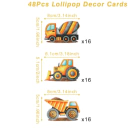 Construction Party Disposable Tableware Birthday Decoration Boy Baby Shower Excavator Truck Tractor Construction Birthday Decor