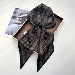 Scarf Women Dot Print Long Silk Feeling Bag Tie Neck Skinny Scarves Female Foulard Hairband Print Lady Neckerchief Ribbon