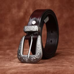 2.8cm High Quality Embossed Western Cowboy Belt Genuine Leather Designer Female Belt Punk Jeans Belts For Women