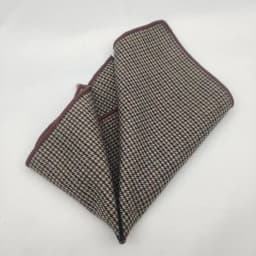 23cm Luxury Grey Wool Pocket Square For Men Vintage Plaid Striped Handkerchief Soft Skinny Hanky Banquet Cravat Suit Accessories