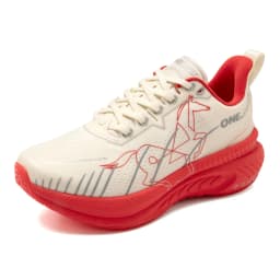 ONEMIX Running Shoes Reflective Red Bumper Elite Height Increasing Sport Shoes for Outdoor Breathable Mesh Walking Sneakrs Men