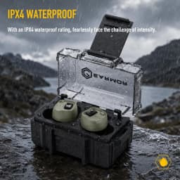 EARMOR M20T PRO NRR 30dB Waterproof In-Ear Shooting Ear Protection 8X Amplification Wind Sweat Resistant for Hunting Gun Range