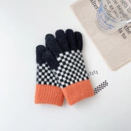 Winter Women Keep Warm Touch Screen Knitted Woolen Gloves Cute Lovely Fashion Lattice Thickened High Quality Cold Protection