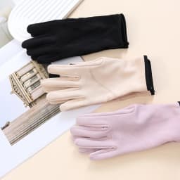 BirdTree, Silk Touchscreen Women's Gloves, Lining Silk, Thicken Warmth Cycling Finger Gloves, 2026 Autumn Winter New S69307JF