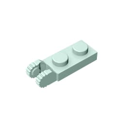 MOC PARTS GDS-821 PLATE 1X2 W/FORK/VERTICAL/END Single side hinged plate (teeth) compatible with lego 44302 children's toys