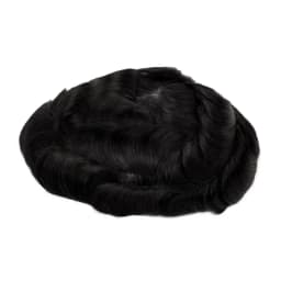 Topunique Full Swiss Lace 90% Light to Medium Light Men Toupee Capillary Prothesis Hair Replacement System Hair Piece For Men