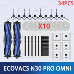 ECOVACS Deebot N30 PRO OMNI /YDLX11-1 Accesories Main Side Brush Mop Cloth HEPA Filter Dust Bag Robot Vacuum Cleaner Spare Parts