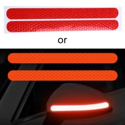 2Pcs/Set Car Reflector Stickers Multi-Colored Automobiles Rearview Mirror Reflective Strip for Auto Exterior Protect Accessories