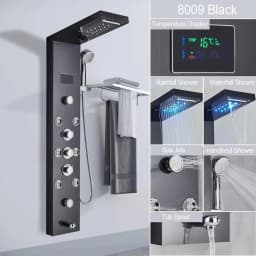 Bathroom Shower Panel LED Rainfall/Waterfall Shower Head