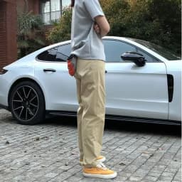 Early Autumn Men's Outdoor Work Pants Casual Soft  Triangular Label American Style Long Trousers Versatile Straight Leg
