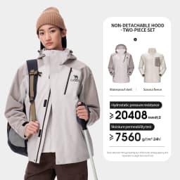 GOLDEN CAMEL Outdoor Hiking Jackets for Men Three-in-One Waterproof Fleece Jacket Women Windbreakers Warm 2024 Star Same Style