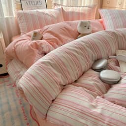 100% Cotton Yarn-dyed Duvet Cover Set or Single Quilt Covers Skin-friendly Breathable Blanket Cover Soft Plaid Comforter Cover