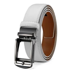 Genuine Leather Men's High-quality Buckle Jeans, Cowhide Casual Belt, Business Denim Belt, Men's Automatic Buckle Belt