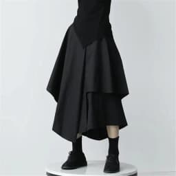 Skirts Pants Women Autumn Solid Asymmetric Trendy Design Simple High Waist Korean Elegant Leisure All-Match Streetwear Chic Ins