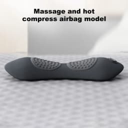 Okayso 3 in 1 Lumbar Support Pillow Adjustable Height Back Massager Waist Pillow with Heat Memory Foam Back Pillow