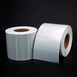 1Roll/pack Matte Silver Sticker Blank PET Labels for Thermal Transfer Printer Barcode Labels Office Supplies Not Thermal Paper