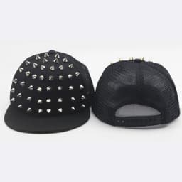 Men and Women's Rivet Flat Hat Punk Rock Hip Hop Stud Baseball Caps Y2K snapback cap outdoor gorras para hombres casquette homme
