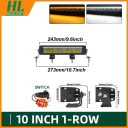 HAOLIDE ECE R112 R10 R7 42inch LED Light Bar 3500K/6500K Spot & Flood DRL 32" Offroad Led Bar 4x4 12V 24V for ATV Boat Truck SUV