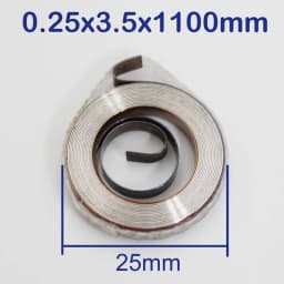 Flat Spiral Coil Constant Force Springs Various Sizes