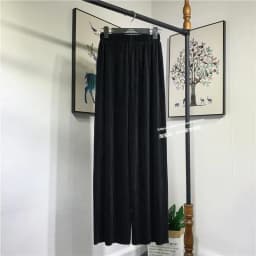 Women's Summer Chiffon Wide Leg Pants Casual Candy Color Loose Long Pants Lady Chic Solid Color High Waist Wide Leg Trousers