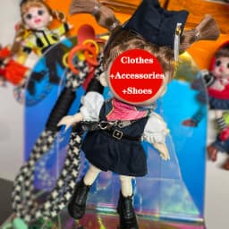 ob11 clothes obitsu 11 clothing Doll Mini Cute Dress Suit Set BJD Clothes for 1/12 Dolls Kids Handmade DIY Gift Toy Accessories