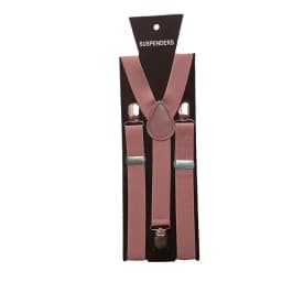Solid Color Elastic Leather Suspenders Clip-on Buckle Men Straps Adjustable Elastic Y-Back Braces For Wedding Suit Accessories