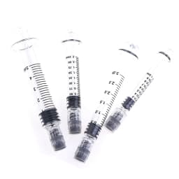 1ml/2.5ml/3.5ml/5ml Optional Capacity Beauty Glass Syringe Luer Lock Syringe Borosilicate Glass Prefillable Syringe