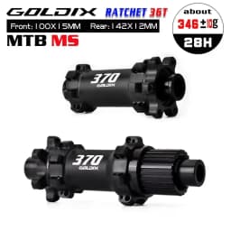 GOLDIX M370 Bicycle Hub 6-Bolt Disc Brake 28Hole Straight Pull Spoke Sealed Bearing 36T Ratchet HG/XD/MS Hub Type Standard/BOOST