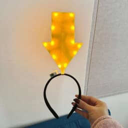Unique Arrow Light Headband Funny Question Mark Hair Band Christmas Favors Girl Headgear Holiday Hair Hoop Costume Headpiece