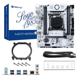 MOUGOL X99 Motherboard Kit C612 Chip with E5 2680 V4 CPU & DDR4 16G (2*8G) 2133MHz Memory NVME PCIE3.0 SATA3.0 for Desktop Host