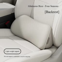 Car Seat Pillow Memory Foam Lumbar Support Breathable Back Protector Suitable for Office Chairs and Car Interior Accessories