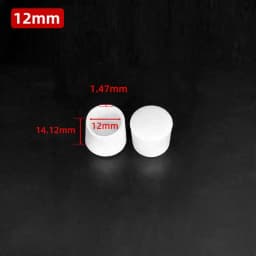 10mm-50mm Round White End Cap Silicone Rubber Blanking Stopper Cover
