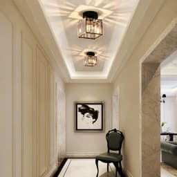 Crystal Ceiling Light Corridor Channel Ceiling Lamp Luxur Balcony Aisle Lamp Home Foyer Track Light Kitchen Ceiling Light