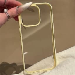 Luxury Clear Candy Color Case For iPhone 16 15 14 13 12 11 Pro Max Plus Clear Acrylic Bumper Protection Cases Cover
