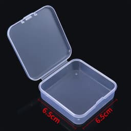 Square Plastic Storage Box Transparent Jewelry Beads Container Small Items Sundries Organizer Packing Case Fishing Accessories