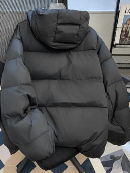 Winter Thickened Hooded down Cotton Jacket Men's Basic Style Warm Cotton Coat Versatile Cotton Outerwear Coat for Teens
